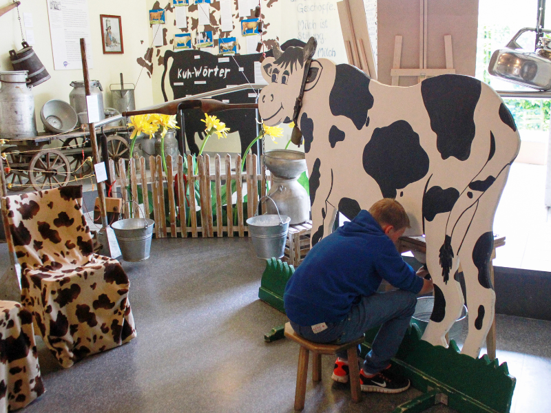 Upländer Milchmuhseum mit Café und Milchgarten